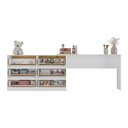 Ver imagem 3 de Penteadeira Infantil 231,5cm com 6 Gavetas Flex Multimóveis Mp4403 Branco