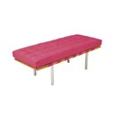Ver imagem 1 de Banco Capri Barcelona 1,50m Suede Rosa