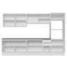 Armário de Cozinha Completa 100% MDF 310cm Frentes Branco Brilho Acordes Madesa 01 - 12