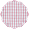 Lugar Americano em Tecido Xadrez Rosa - 1