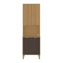 Ver imagem 3 de Paneleiro para Micro-Ondas com Nicho MDF 15mm Colors Marrom/Freijó/Nogueira Bourbon