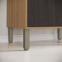 Ver imagem 7 de Paneleiro para Micro-Ondas com Nicho MDF 15mm Colors Marrom/Freijó/Nogueira Bourbon