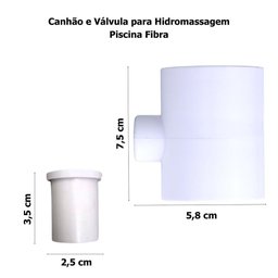 Dispositivo Hidromassagem Abs para Piscina Fibra - 6