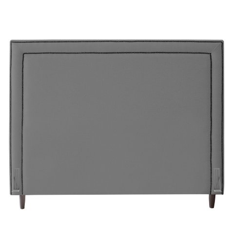 Cabeceira Cama Box Casal Maísa 140cm Com Frame Linho Cinza - Desk Design