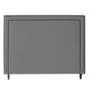Ver imagem 1 de Cabeceira Cama Box Casal Maísa 140cm Com Frame Linho Cinza - Desk Design