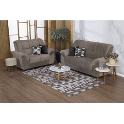Kit Sala Tapete 2,00 X 1,45 + 4 Capas de Almofada Jacquard Luxo Macio Emborrachado Antiderrapante Es - 1