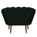 Ver imagem 4 de Namoradeira Pétala 2 Lugares Decorativa Veludo Verde - Montanaris Decor MD MONTANARIS DECOR
