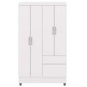 Ver imagem 7 de Guarda Roupa Solteiro 103cm 4 Portas Mayra Flex Branco V02 - Mpozenato