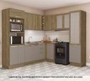 Ver imagem 1 de Armário de Cozinha Modulada Completa de Canto 8 Peças 2,49x2,28m 272 Botanic Kappesberg