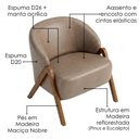 Ver imagem 4 de Poltrona Decorativa Iris Pes Madeira Courino Tcs 729 Moll