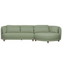 Ver imagem 3 de Sofá 05 Lugares 330cm Arizona com Chaise Esquerdo Bouclé Verde Claro - Nexta Casa