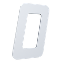 Ver imagem 1 de Número 130mm Garbo Font - Branco - Metalmidia 0
