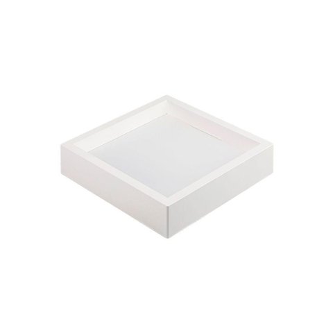Painel de Led Nordecor Quadrado Kais de Sobrepor Recuado 18w Bivolt Branco 6500k Luz Branca 4248