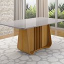Ver imagem 5 de Conjunto Mesa com 6 Cadeiras Harpa Marrom/Marromle/Off White