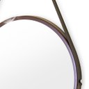 Ver imagem 2 de Espelho Redondo Decorativo Suspenso Alça 30cm Varias Cores