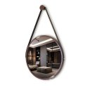 Ver imagem 1 de Espelho Redondo Decorativo Suspenso Alça 30cm Varias Cores