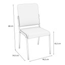 Ver imagem 6 de Conjunto de Mesa Completo com 6 Cadeiras Estofadas Cmc996nk Kappesberg Crome