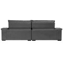 Ver imagem 6 de Sofá Retrátil e Reclinável 2,35m Molas Ensacadas Cama inBox Big Space com Bordado 3D Velusoft