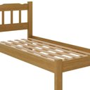 Ver imagem 3 de Cama Solteiro Madeira Maciça Resistente Nogueira