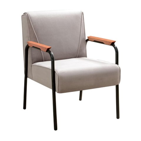 Poltrona Jade Cor:Veludo Capuccino 250