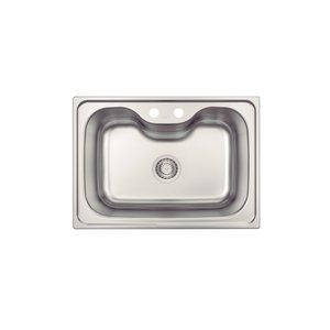 Cuba Tramontina Morgana 60 Fx Undermount em Aço Inox com Acabamento Acetinado com Válvula 69x49 Cm
