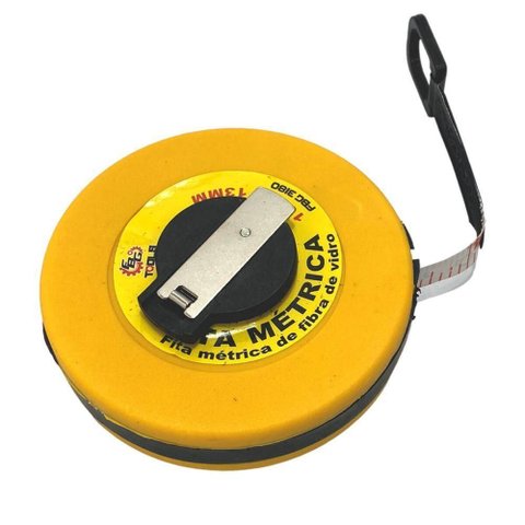 Trena Fita Métrica 20m X 13mm Ideal para Construção e Uso Doméstico