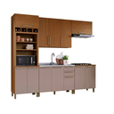 Ver imagem 2 de Cozinha Modulada sem Tampo 5 Peças 11 Portas 3 Gavetas Indekes Imperial