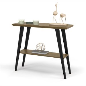 Aparador Davi Tampo Mdf 30mm Freijó Pés em Madeira Preto - Ofertamo