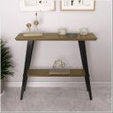 Ver imagem 2 de Aparador Davi Tampo Mdf 30mm Freijó Pés em Madeira Preto - Ofertamo