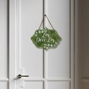Ver imagem 2 de Placa de Porta Decorativa Frases Lar Plantas Sala Cozinha