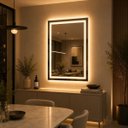 Ver mais imagens de Espelho LED Retangular Touch 3 Cores de Luz para Banheiro 80x60 cm Bivolts 110/220V