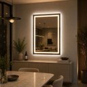 Ver imagem 7 de Espelho LED Retangular Touch 3 Cores de Luz para Banheiro 80x60 cm Bivolts 110/220V