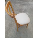 Ver imagem 5 de Cadeiras de Jantar Estofadas Prime Wood com Encosto em X - Cor Mel (kit com 6 Cadeiras)