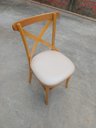 Ver imagem 6 de Cadeiras de Jantar Estofadas Prime Wood com Encosto em X - Cor Mel (kit com 6 Cadeiras)