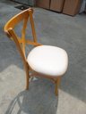 Ver imagem 4 de Cadeiras de Jantar Estofadas Prime Wood com Encosto em X - Cor Mel (kit com 6 Cadeiras)