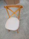 Ver imagem 2 de Cadeiras de Jantar Estofadas Prime Wood com Encosto em X - Cor Mel (kit com 6 Cadeiras)
