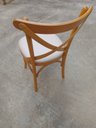 Ver imagem 3 de Cadeiras de Jantar Estofadas Prime Wood com Encosto em X - Cor Mel (kit com 6 Cadeiras)