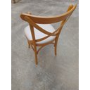 Ver imagem 3 de Cadeiras de Jantar Estofadas Prime Wood com Encosto em X - Cor Mel (kit com 6 Cadeiras)
