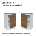 Ver imagem 4 de Balcão de Cozinha 50cm 1 Porta Branco/rustic Stella Madesa