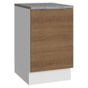 Ver imagem 1 de Balcão de Cozinha 50cm 1 Porta Branco/rustic Stella Madesa