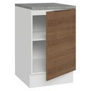 Ver imagem 6 de Balcão de Cozinha 50cm 1 Porta Branco/rustic Stella Madesa