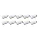 Ver imagem 1 de Kit 10 Plug Pino Femea 2p 10a 250v Ilumi 1 Toamda Femea Cor:branco
