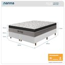 Ver imagem 3 de Cama Box Branca + Colchão King Size San Juan Molas Ensacadas Pillow Paparazzi 193x203x72cm