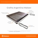 Ver imagem 4 de Kit Churrasqueira Gourmet Makeer Grelha Argentina 1623 Gp