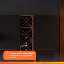 Ver imagem 6 de Armário de Cozinha Completa com Adega 7 Portas 4 Gavetas Favorita Preto/Nature