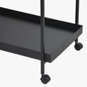 Ver imagem 5 de Carrinho Bar Cha Churrasco Adega Gourmet Aparador Industrial Boulevard - Preto