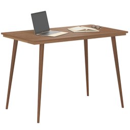 Mesa de Jantar Ou Estudo 1200 Retro Pés Madeira Pleno Móveis - Montana - 1