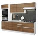 Ver imagem 3 de Armário de Cozinha Completa 100% MDF 270cm Branco/Rustic Acordes Madesa 06