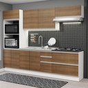 Ver imagem 1 de Armário de Cozinha Completa 100% MDF 270cm Branco/Rustic Acordes Madesa 06