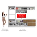 Ver imagem 6 de Armário de Cozinha Completa 100% MDF 270cm Branco/Rustic Acordes Madesa 06